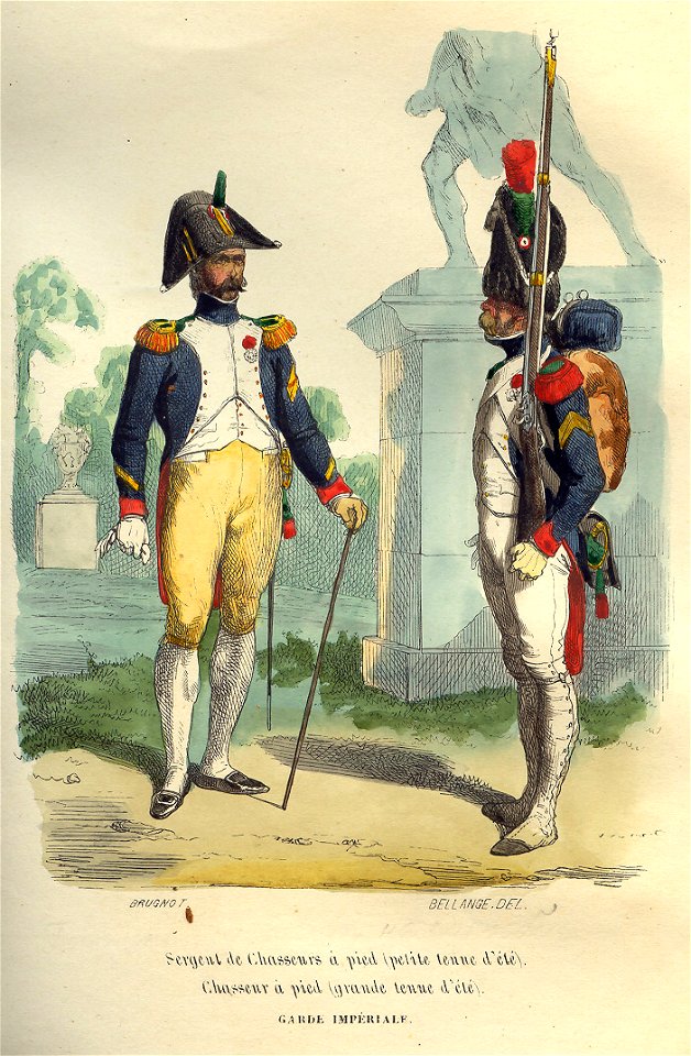 Napoleon Guard Chasseurs by Bellange