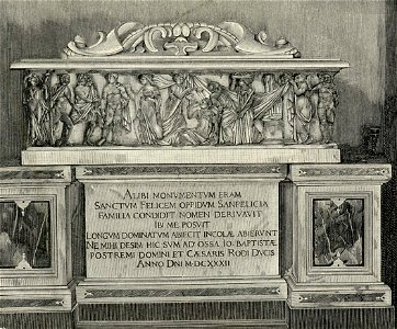 Napoli chiesa di S Chiara monumento alla famiglia Sanfelice