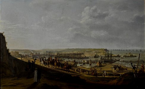 Napoléon visitant le camp de Boulogne en juillet 1804