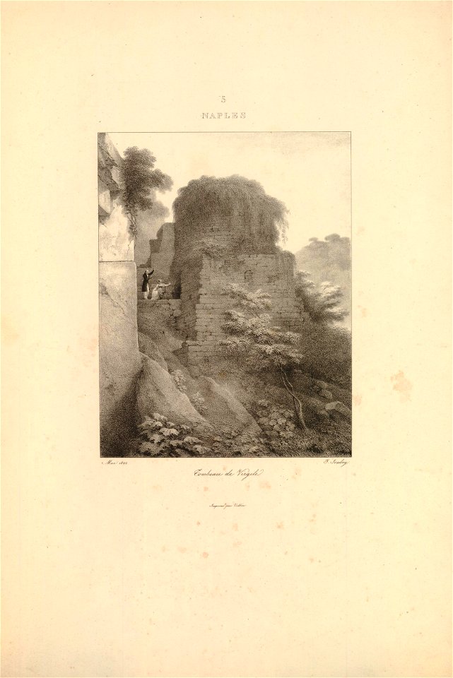 Naples - tombeau de Virgile (BM 1920,0420.94)