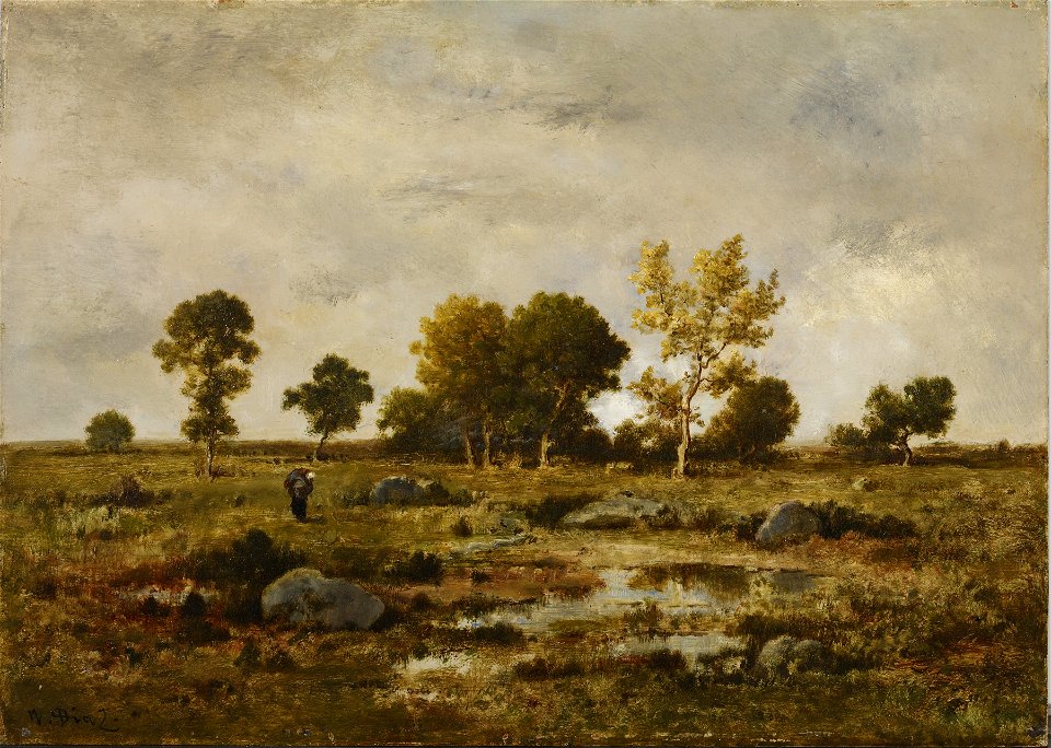 Narcisse Virgile Diaz de la Peña - Effect of Autumn, Fontainebleau - Walters 3743