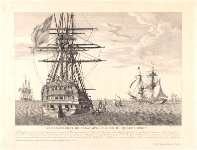 Napoleon surrendering to Captain Frederick Lewis Maitland on 15 July 1815 RMG PY0748