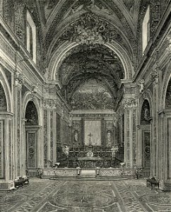 Napoli interno della chiesa di San Martino. Free illustration for personal and commercial use.