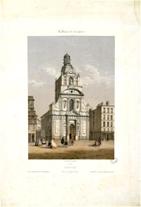 Nantes - Vue de l'Eglise Ste. Croix - Fonds Ancely - B315556101 A MERCEREAU 7 019