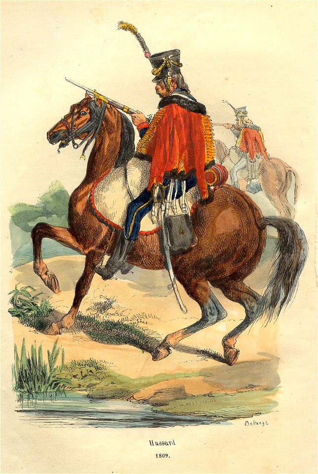 Napoleon Hussard by Bellange