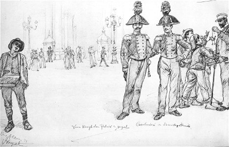 Naples Carabinieri 1891 Allers. Free illustration for personal and commercial use.
