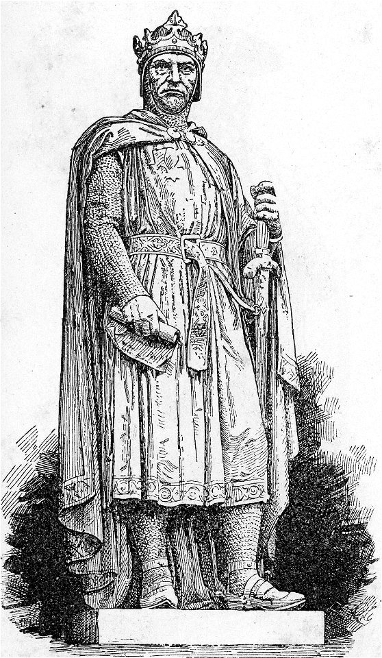 Napoli Carlo I d Angiò statua nel Palazzo Reale
