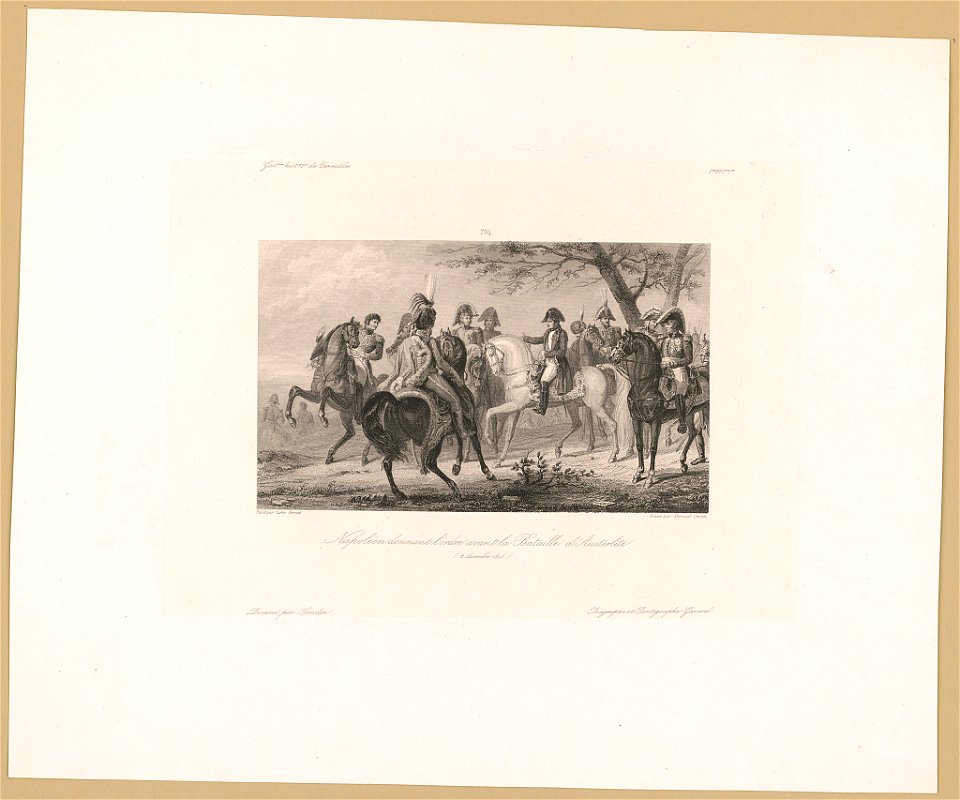 Napoleon donnant l'ordre avant la Bataille d'Austerlitz LCCN2003670733