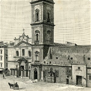 Napoli chiesa di Santa Maria del Carmine. Free illustration for personal and commercial use.