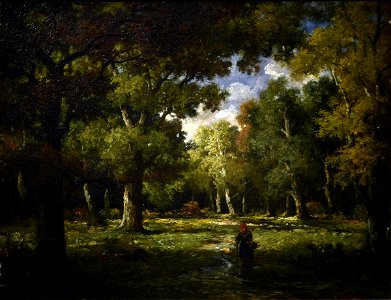 Narcisse Virgile Diaz de la Peña - Woodland Interior - 1925.167.1 - Reading Public Museum