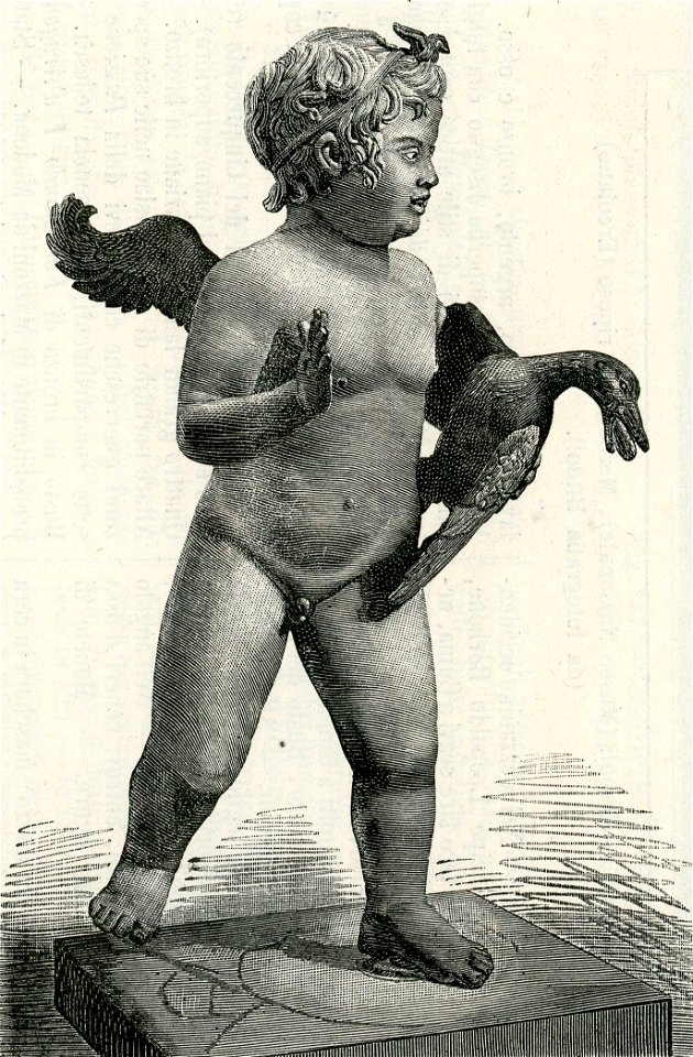 Napoli Museo Nazionale Cupido con un oca