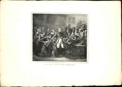 Napoléon visitant les orphelines, objectnr A 58900