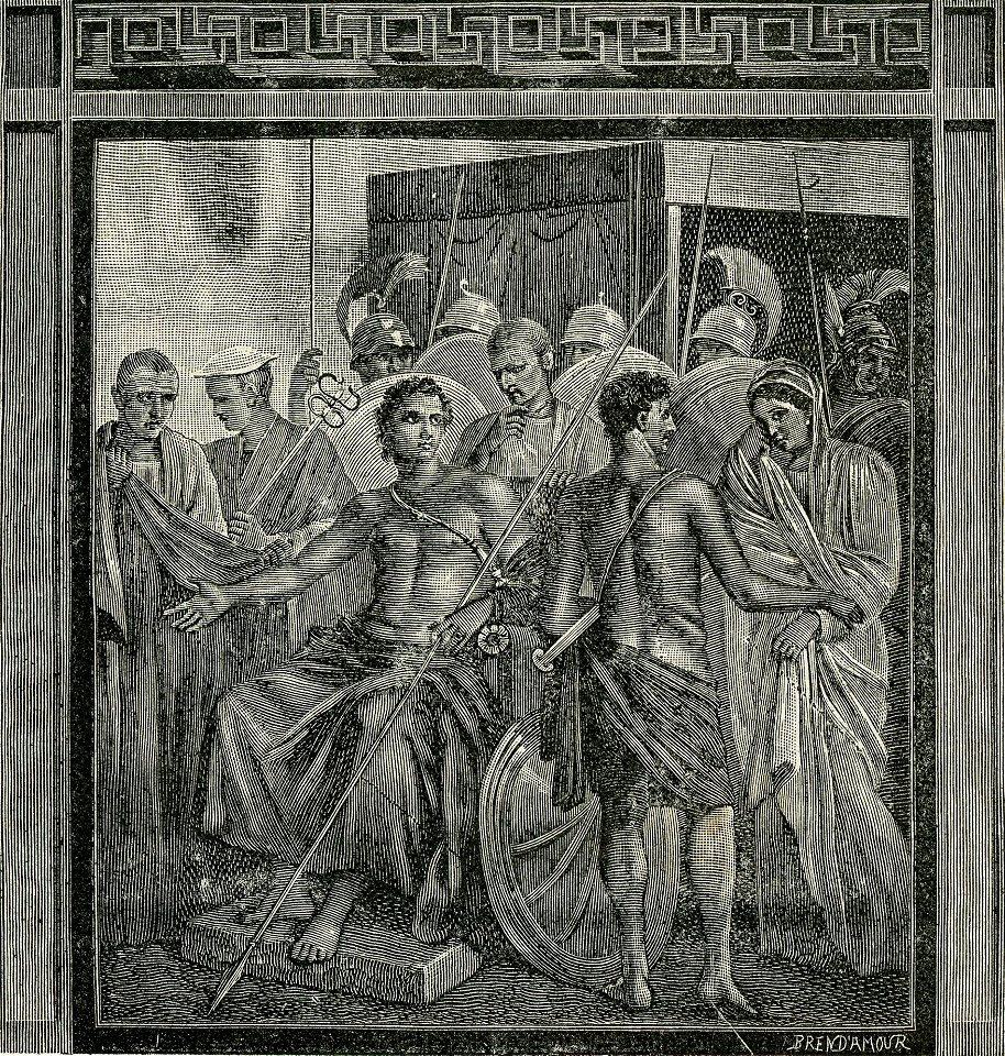 Napoli Museo Nazionale Achille che consegna Briseide