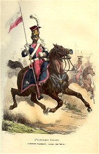Napoleon Guard Light horse lancer by Bellange