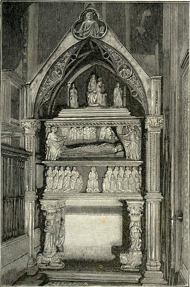 Napoli chiesa di S Chiara monumento a Maria figlia di Carlo l Illustre