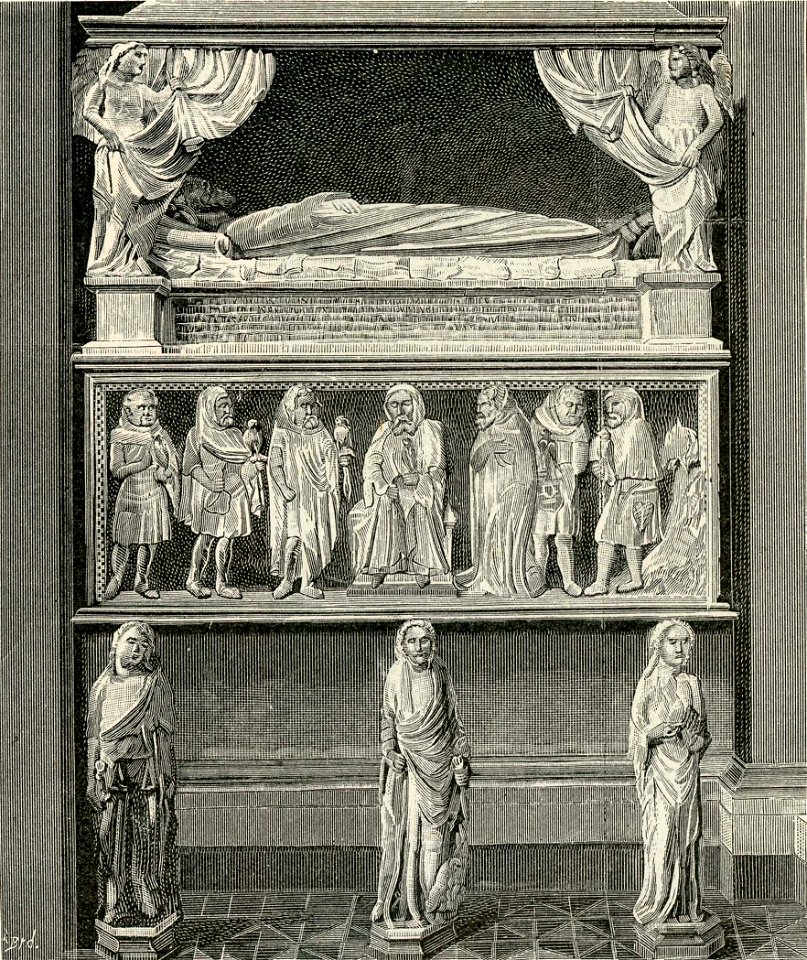 Napoli chiesa di S Chiara monumento alla famiglia del Balzo