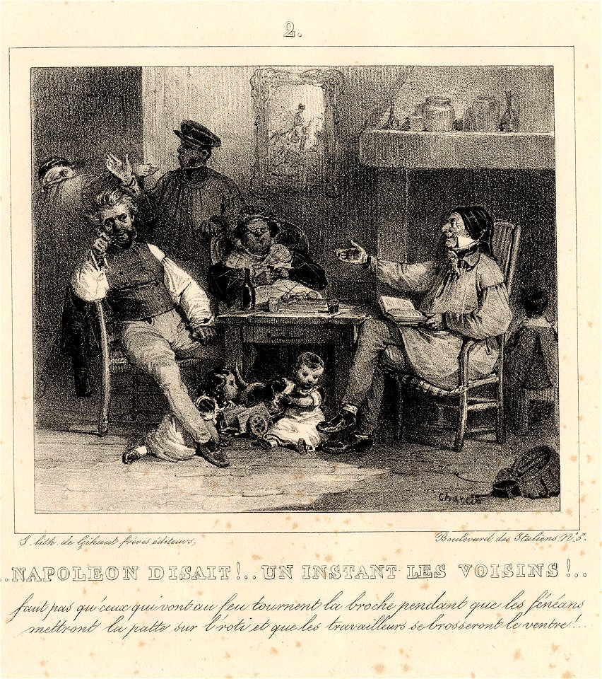 Napolon disait!...un instant des voisins (BM 1875,0612.122)