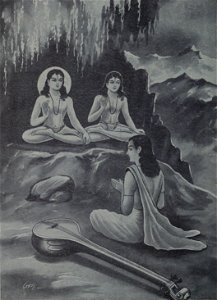 Nara narayana disscuss with Narada