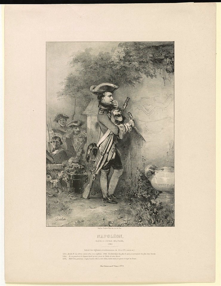 Napoléon, élève a l'ecole militaire, (1783) - Charlet. LCCN2013646773