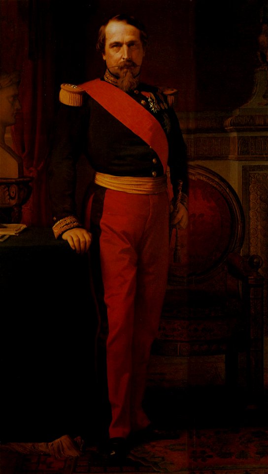 Napoléon iii en uniforme militaire, peinture d'hippolyte flandrin