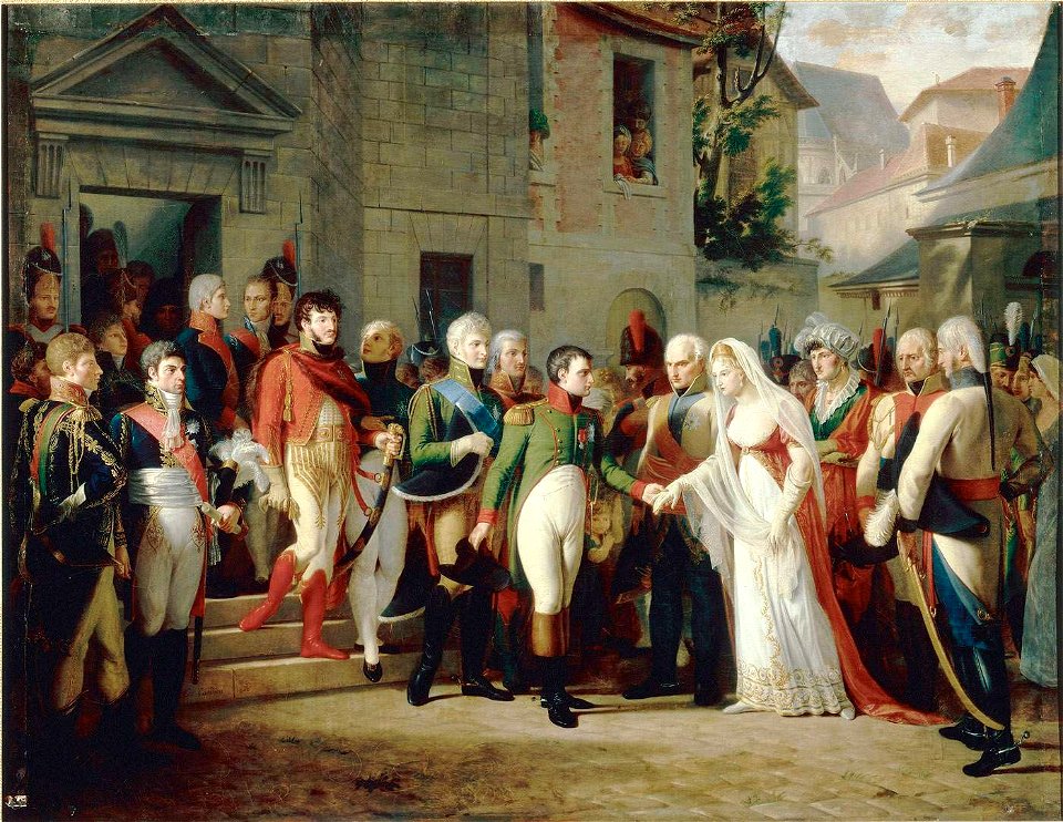 Napoléon reçoit la reine de Prusse à Tilsit by Tardieu