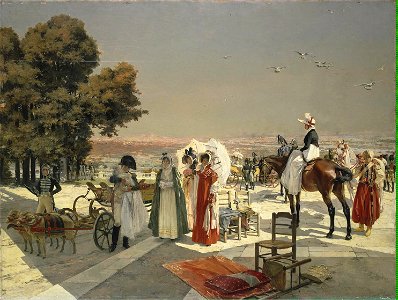 Napoleon and king of Rome at Saint Cloud in 1811 - François Flameng (2)