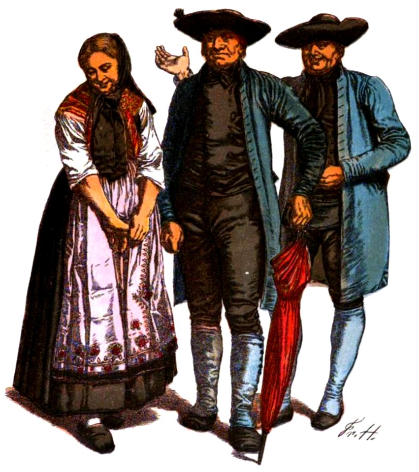 NassTrachtenbuch-T22-Bauersleute aus der Gegend von Montabaur um 1880