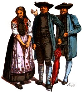 NassTrachtenbuch-T22-Bauersleute aus der Gegend von Montabaur um 1880