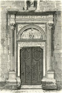 Napoli Castel Nuovo ingresso principale della chiesa di Santa Barbara
