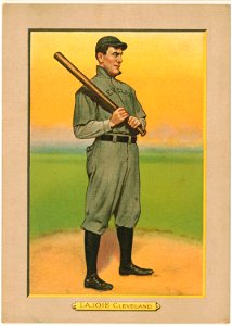 Nap Lajoie, Cleveland Naps, baseball card portrait LCCN2007685672