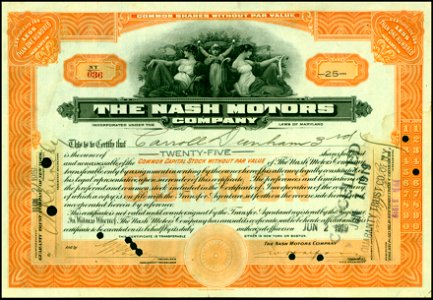 Nash Motors Comp. 1919