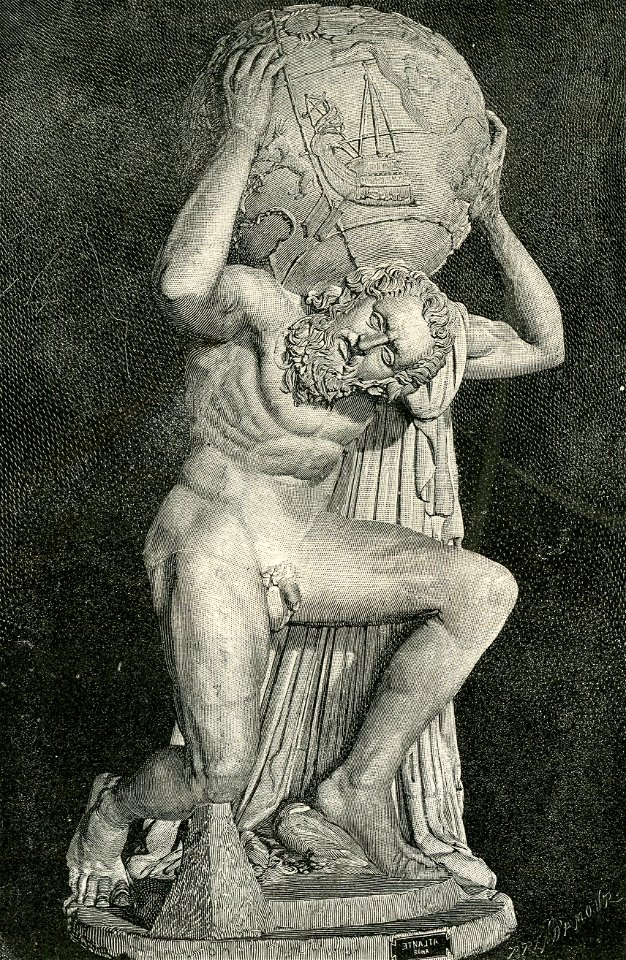Napoli Museo Nazionale Atlante che regge il globo celeste