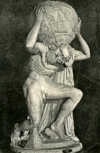 Napoli Museo Nazionale Atlante che regge il globo celeste
