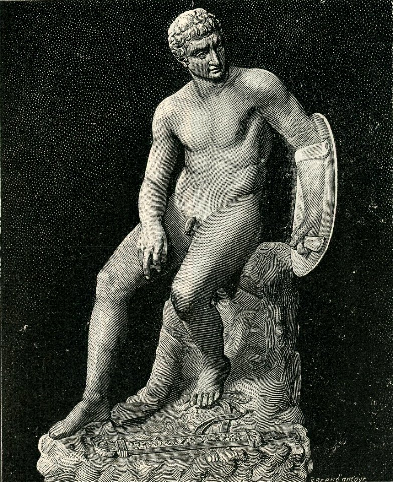 Napoli Museo Nazionale Marte seduto con lo scudo
