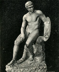 Napoli Museo Nazionale Marte seduto con lo scudo