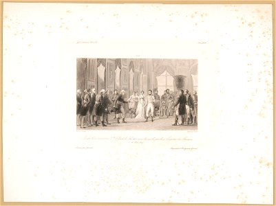 Napoleon recoit a St. Cloud le Senatus consulte qui le proclame empereur de Francais LCCN2003674479