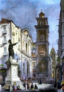 Napoli Piazza di San Lorenzo Maggiore c1845
