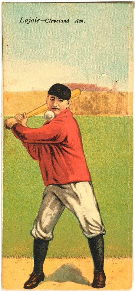Napoleon Lajoie-Fred. Falkenberg, Cleveland Naps, baseball card portrait LCCN2007683881