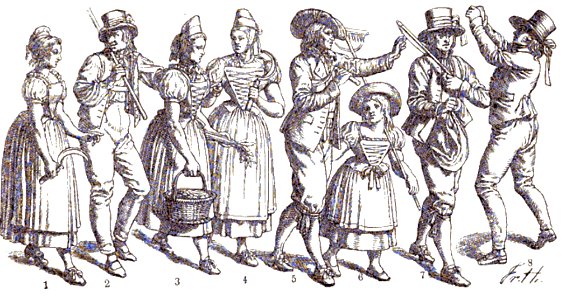 NassTrachtenbuch-10-Bauern aus der Umgebung von Frankfurt 1817 (südlicher Taunus und Mainebene)