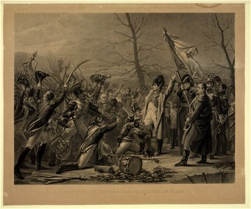 Napoleon's return from the Island of Elba, March 7th 1815 - painted by Steuben ; engraved by Geo. Sanders. LCCN2009633691