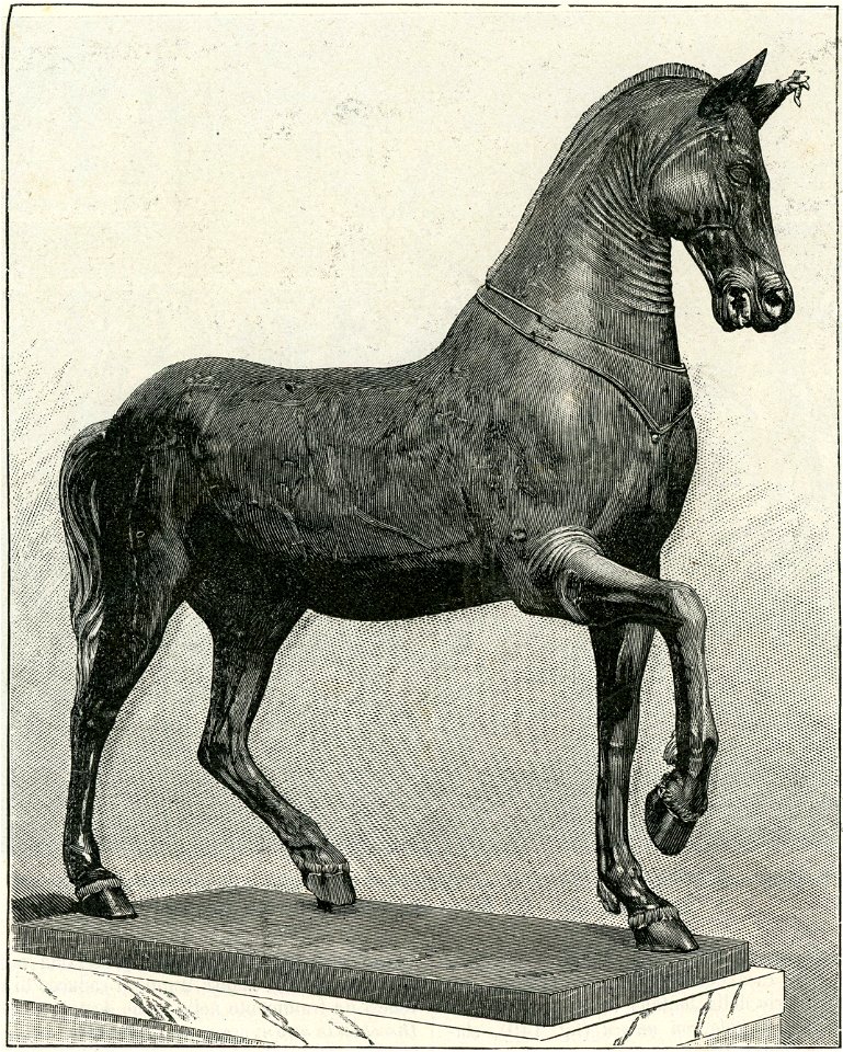 Napoli Museo Nazionale cavallo di bronzo