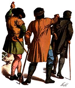 NassTrachtenbuch-T20-Bauern und Juden aus dem nordwestlichen Taunus (Marienfels) um 1750