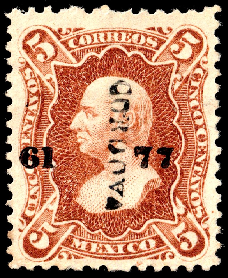 Mexico 1874-80 5c unused Sc106 CORDOVA 6177