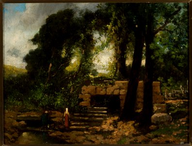 Narcisse Virgile Diaz de la Pena - Landscape with ruins - M.Ob.516 MNW - National Museum in Warsaw
