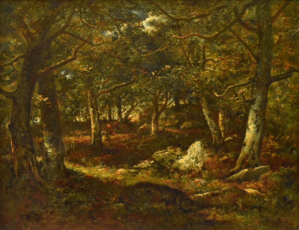 Narcisse Virgile Diaz de la Peña - Forest of Fontainebleau - 1914.22.1 - Reading Public Museum