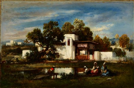Narcisse Virgile Diaz de la Peña - Landscape with Figures - 1981.60 - Fogg Museum