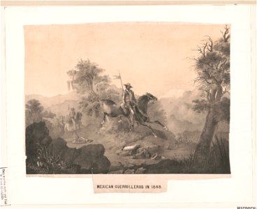 Mexican guerrilleros in 1848 - Lit. de Salazar. Calle de la Palma no. 4. LCCN2017650434