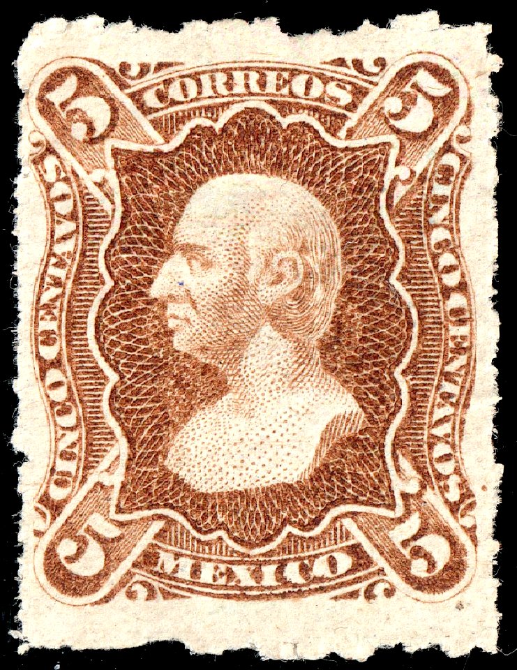 Mexico 1881 5c unused Sc118a
