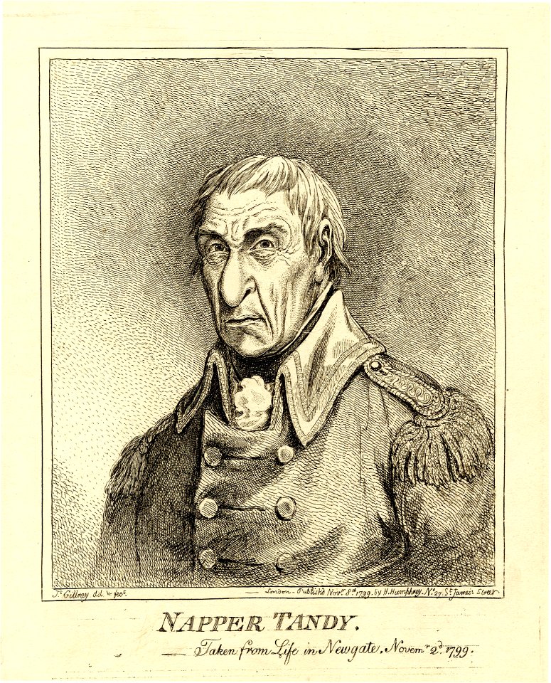 Napper Tandy-Taken from Life in Newgate, Novemr 2d 1799. (BM 1868,0808.12564)
