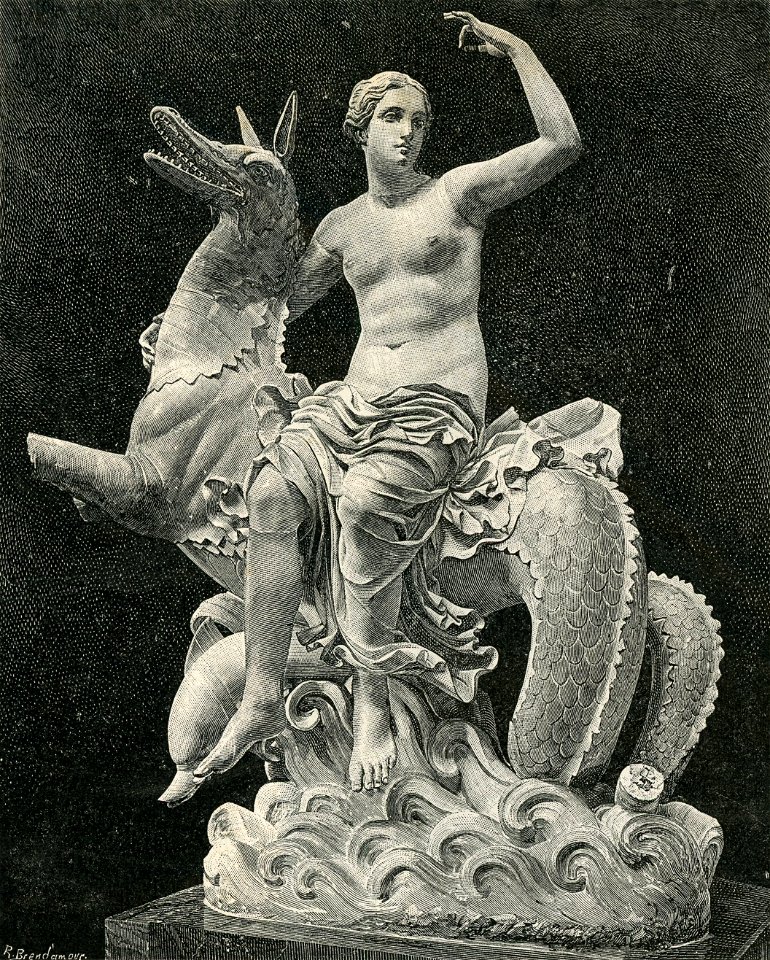 Napoli Museo Nazionale Nereide seduta sopra un mostro marino